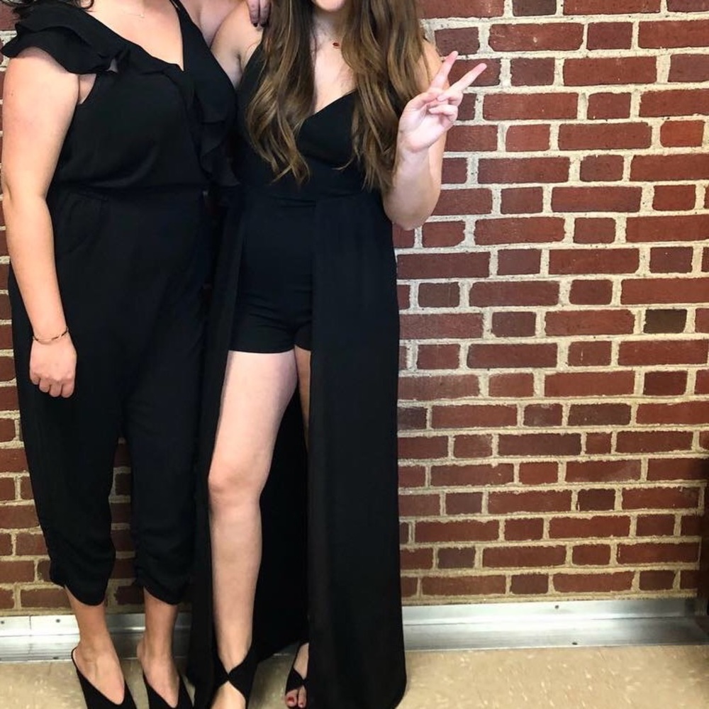 Romper high low dress